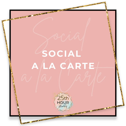 Social Media À La Carte Services